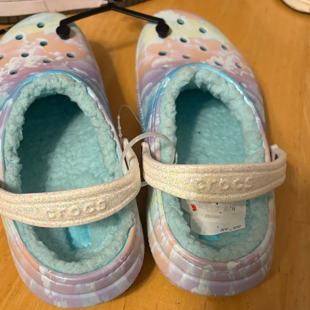 Crocs Pastel Kids Slippers shearling